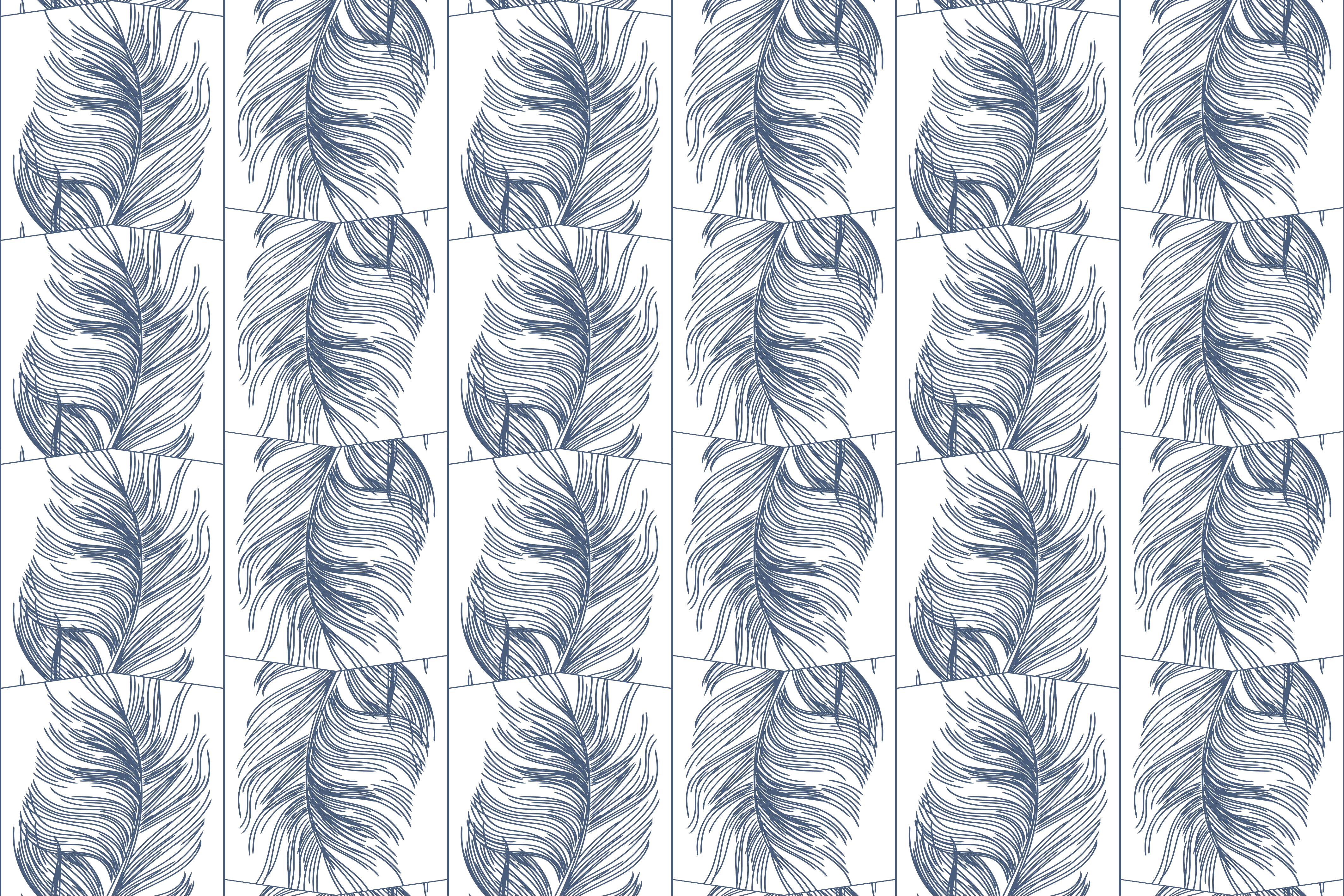 Půvabné listy Přírodní vinylový koberec - TenStickers