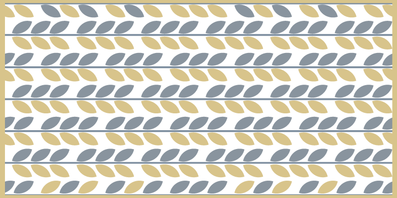 Listový vzor pruhy Přírodní vinylový koberec - TenStickers