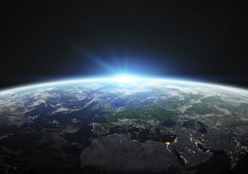 Vesmírná planeta astronomie koberec do ložnice - TenStickers