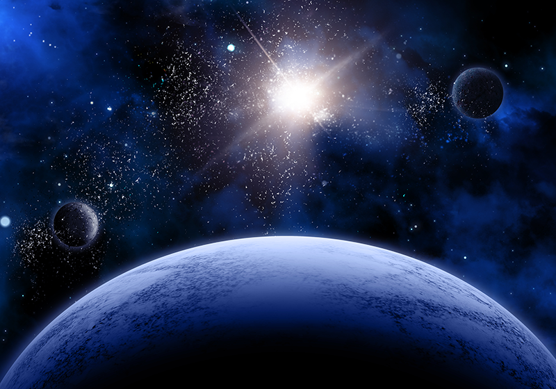 Kosmická hvězdná scéna Ostatní Vinylový koberec - TenStickers