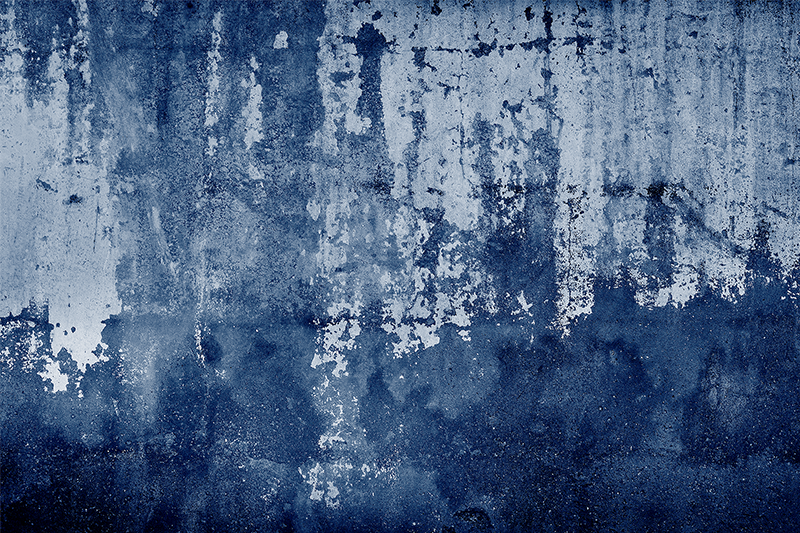 Modrý obnošený koberec "industriálního stylu". - TenStickers