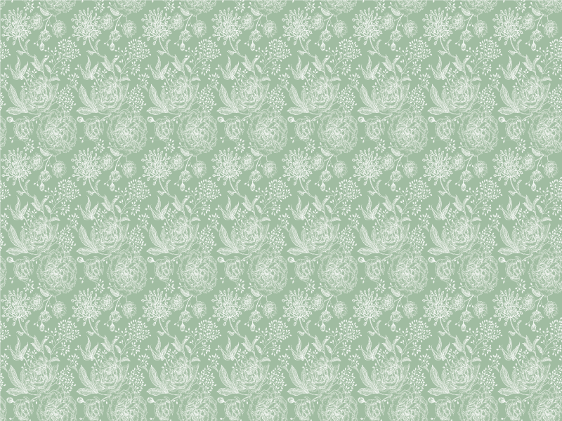 Florální eleganci povrch Vinylový koberec s květinami  - TenStickers