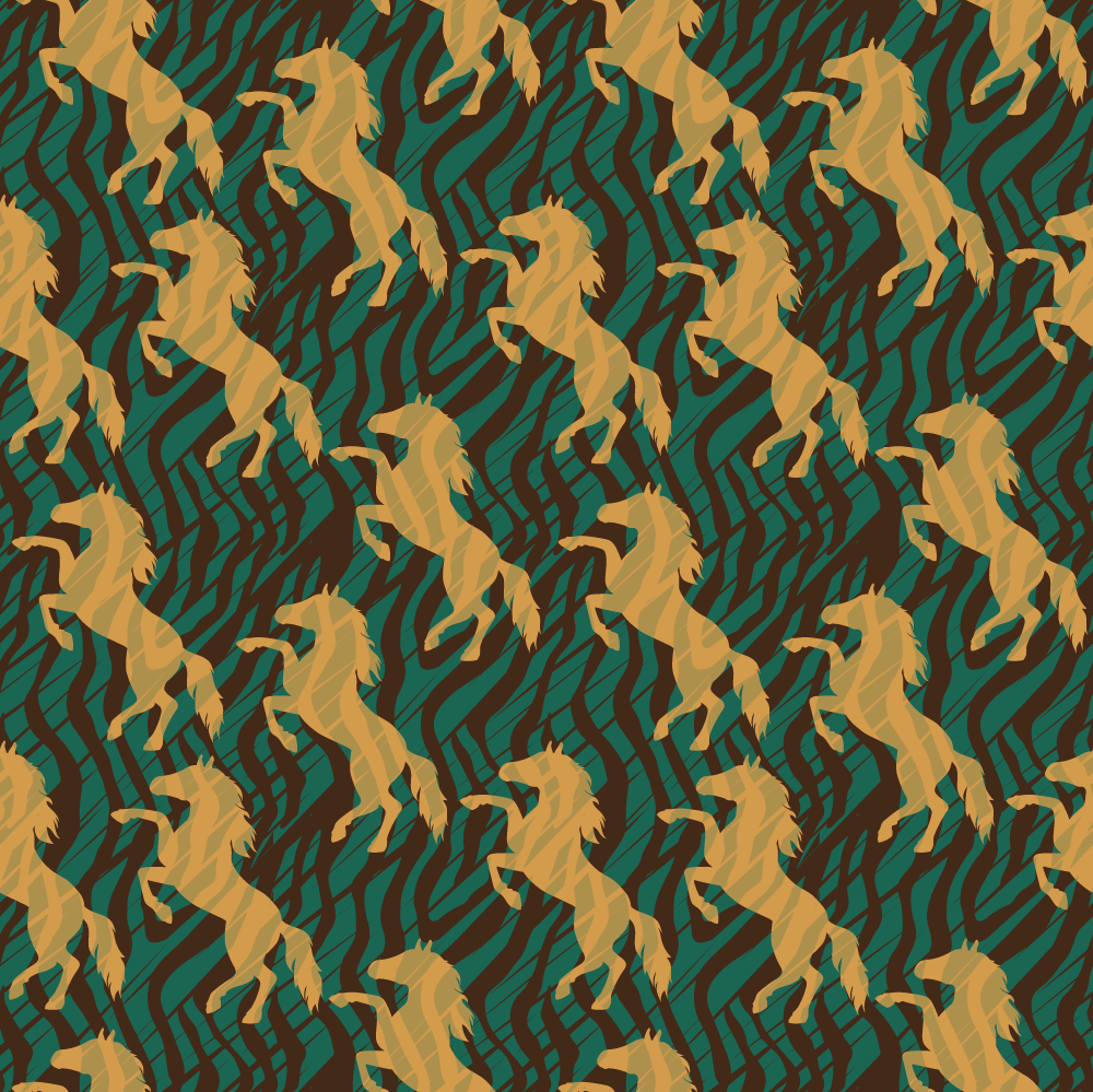 Vinylový koberec se zvířecím potiskem safari motiv - TenStickers