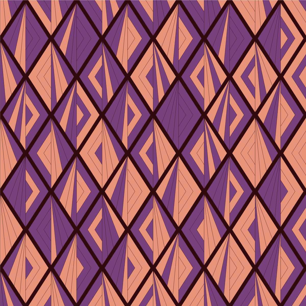 Harmonie geometrického vzoru Geometrický vinylový koberec - TenStickers