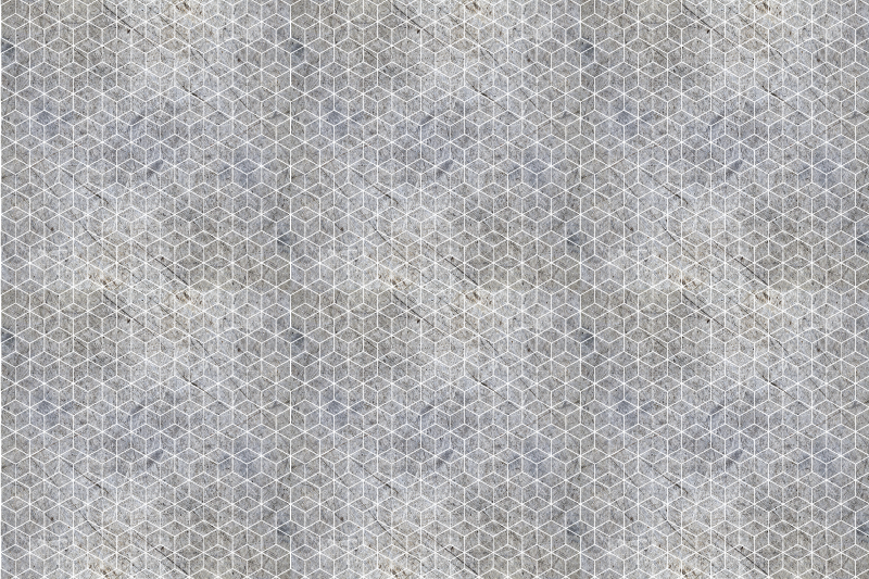 Geometrický cementový vinylový koberec pro domácí kancelář - TenStickers