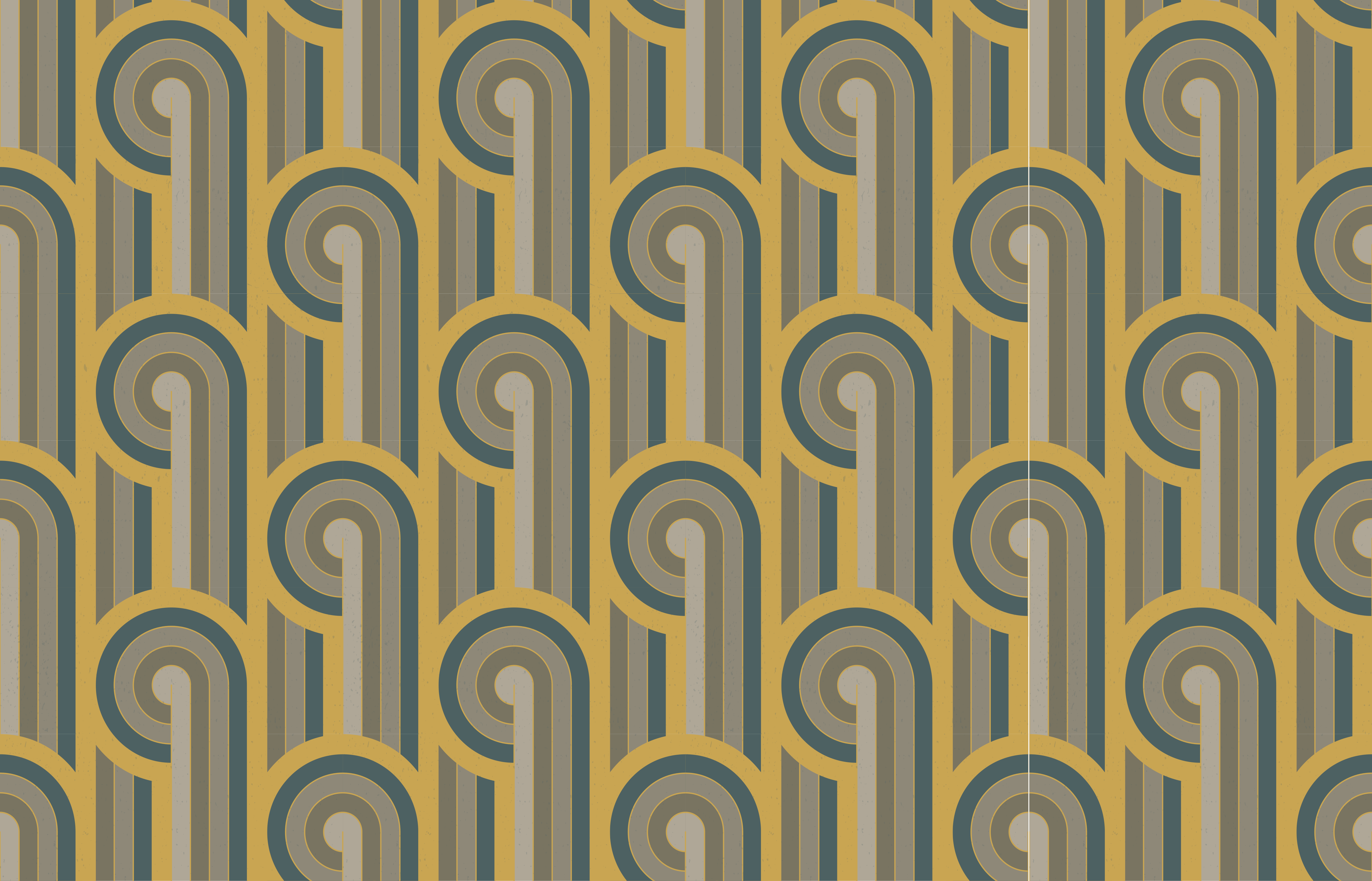 Geometrický vzor elegance Vintage vinylový koberec - TenStickers