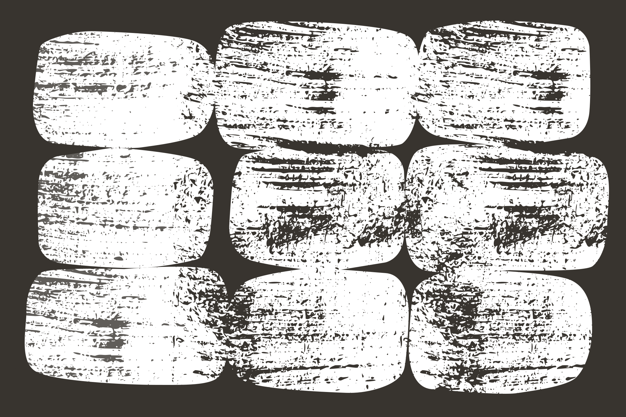 Obdélníkový vinylový koberec s texturovanými bloky - TenStickers