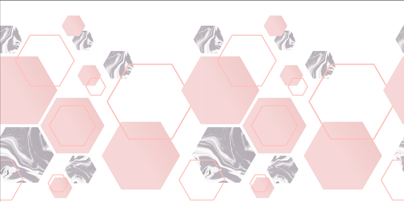 Mramorované šestiúhelníky Mozaikový vinylový koberec - TenStickers