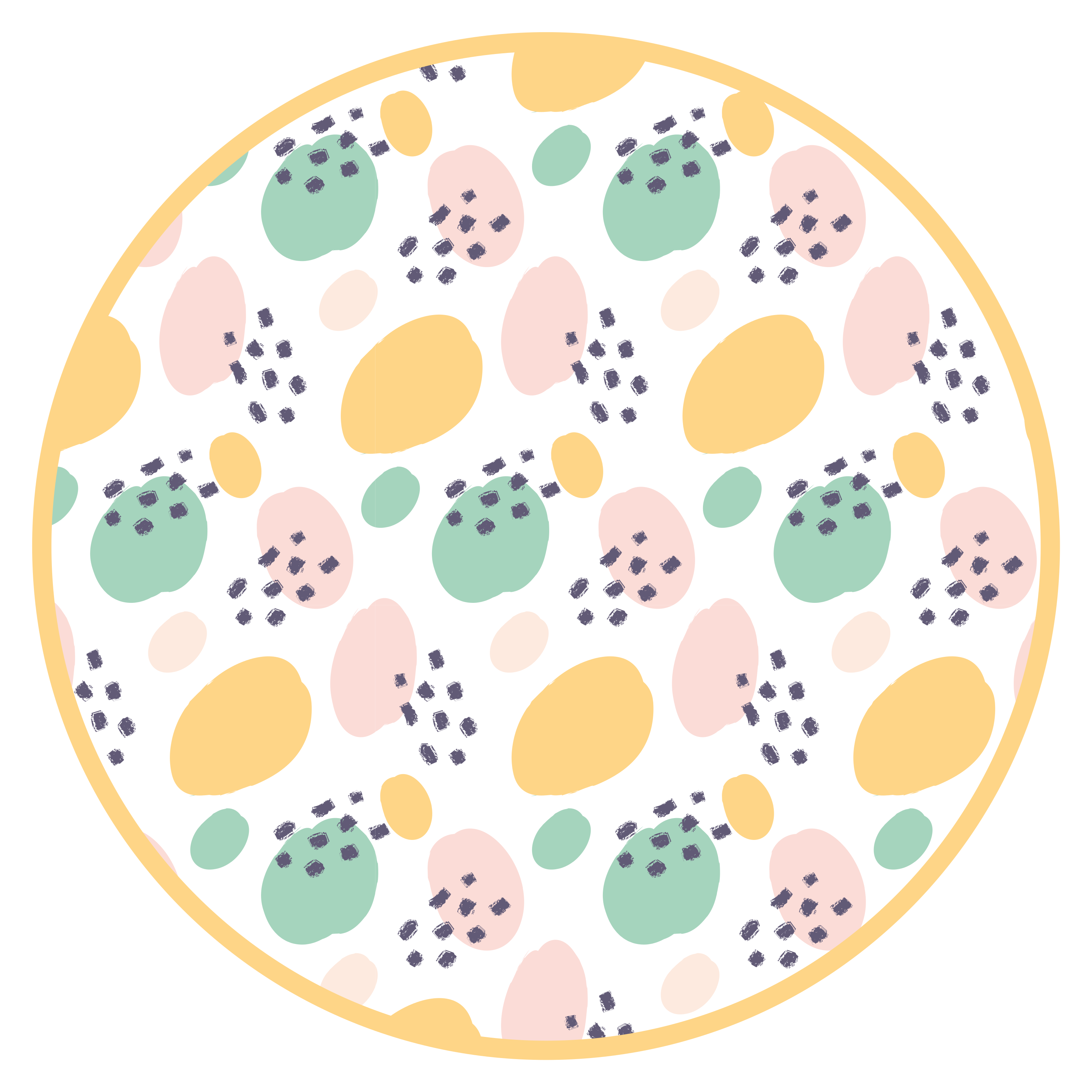 Pastelový koberec do obývacího pokoje - TenStickers