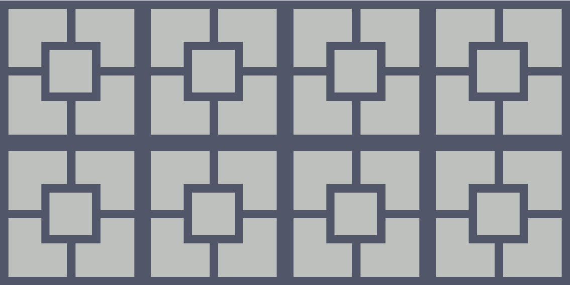 Geometrický čtvercový vzor Geometrický vinylový koberec - TenStickers