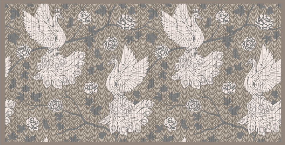 Yute ptáci zvířecí vinylový koberec - TenStickers