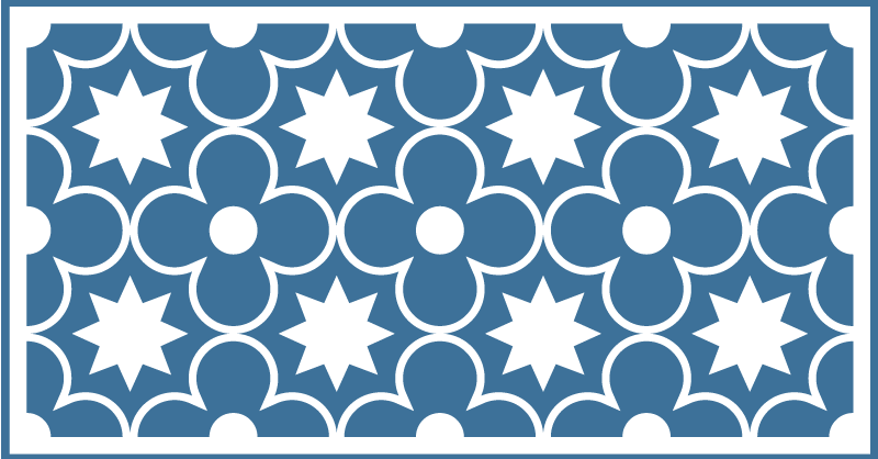 Tradiční motiv Vinylový koberec s efektem dlaždic - TenStickers