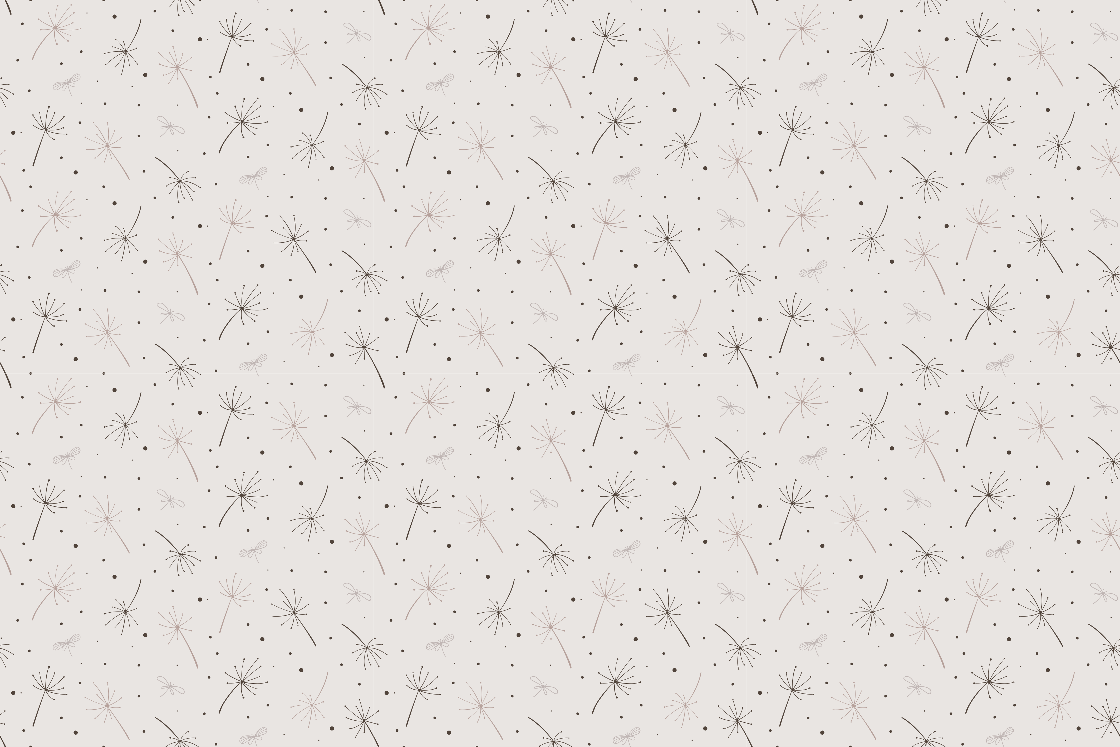 Pampeliška vzor Vinylový koberec s květinami a rostlinami - TenStickers