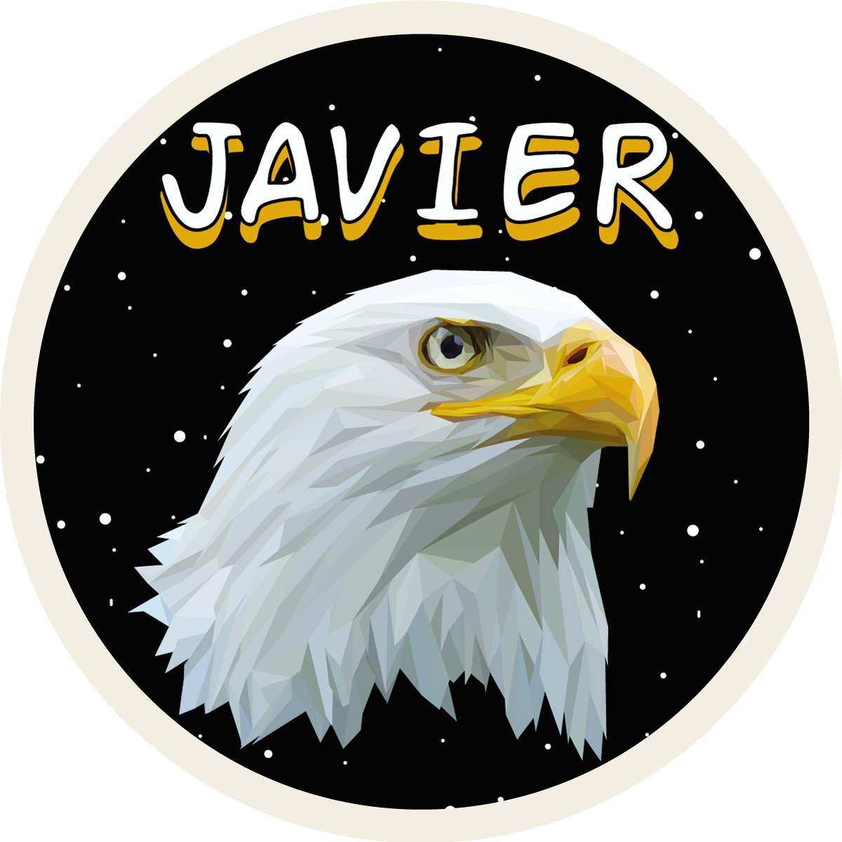 Přizpůsobitelný orel Vinylový koberec se jmény - TenStickers