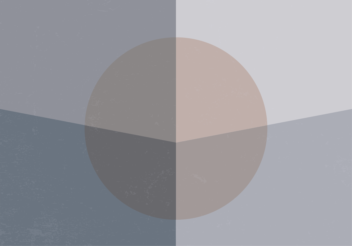 Překrývající se kruhy Geometrický vinylový koberec - TenStickers