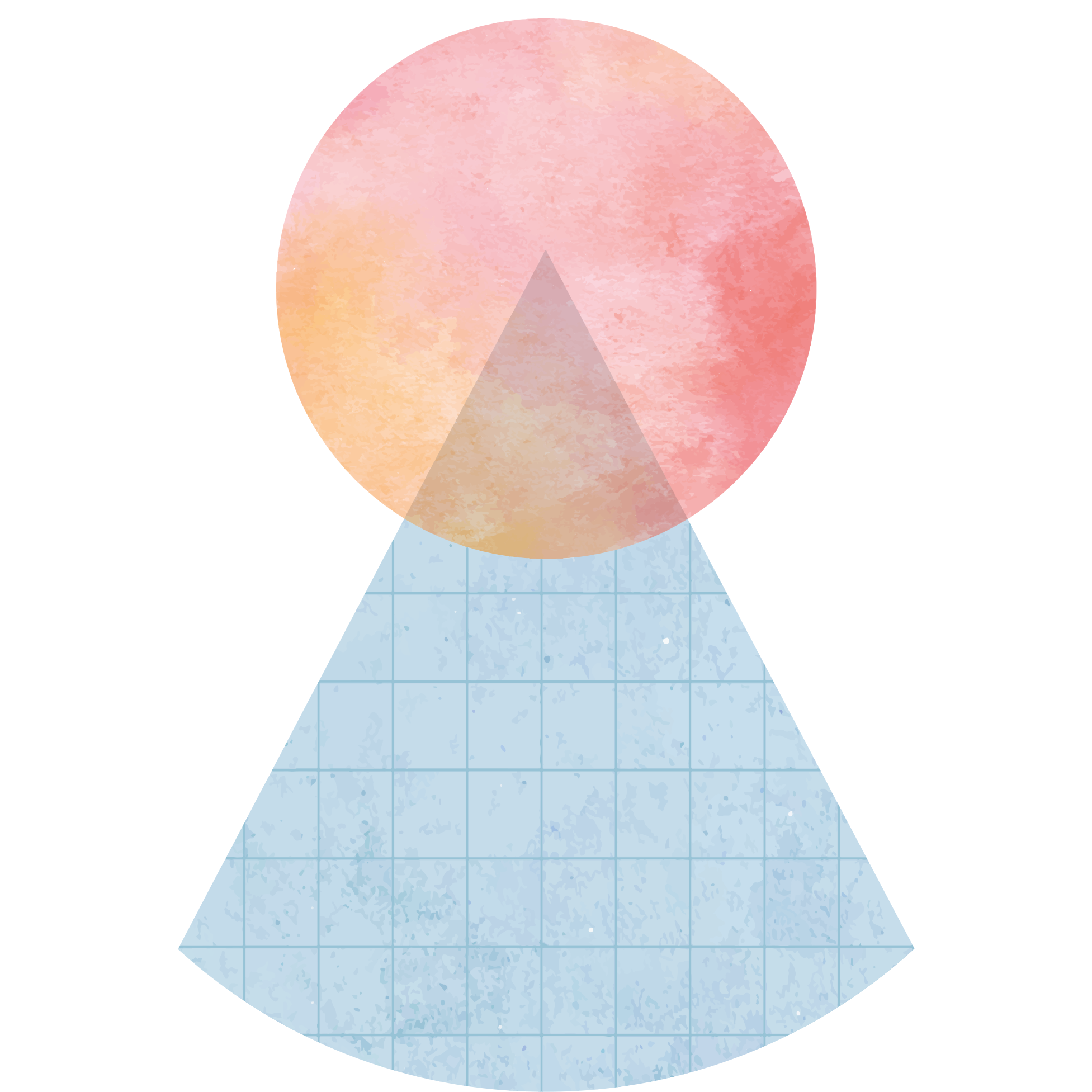 Minimalistický vinylový koberec trojúhelníkový gradient - TenStickers