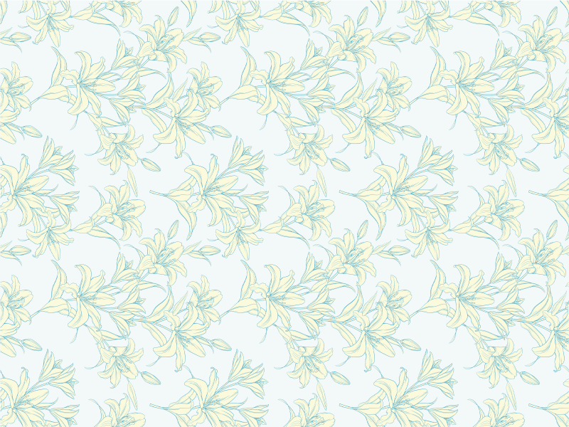 Jemný květový motiv Ostatní Vinylový koberec - TenStickers