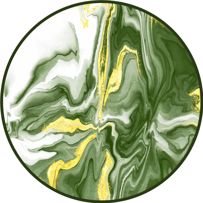 Abstraktní zelené umění design moderní koberec - TenStickers