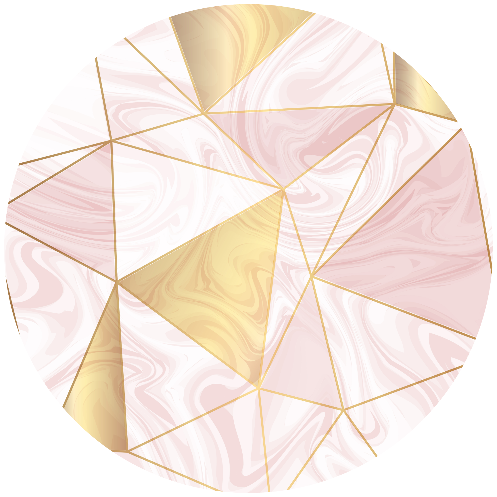 Geometrický růžový a šedý diamantový severský koberec - TenStickers