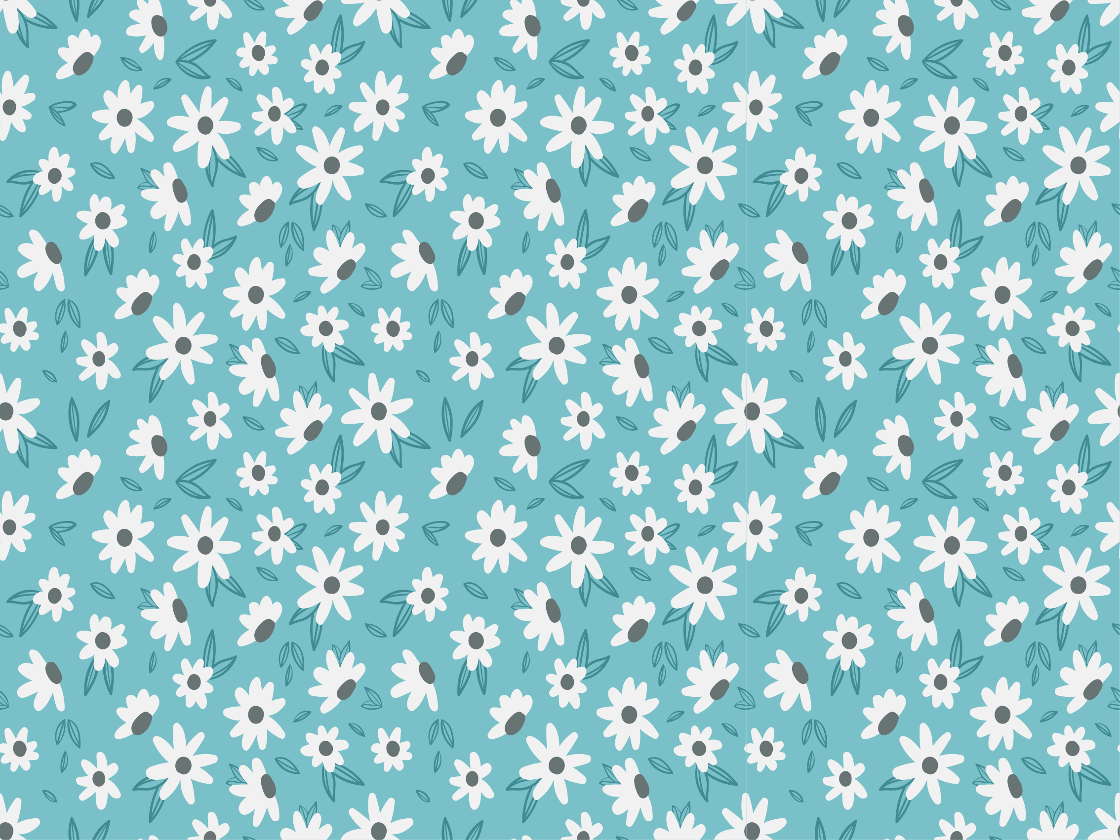 Vinylový koberec s květinami a rostlinami dekorace - TenStickers