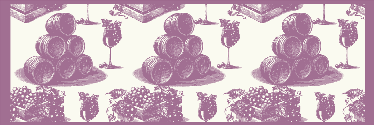 Estetika skici vinného sklepa Ostatní Vinylový koberec - TenStickers