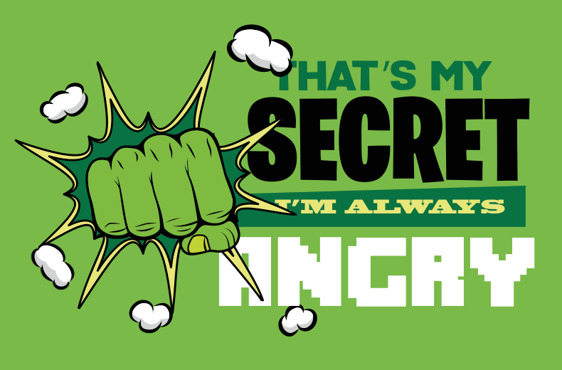 Vždycky jsem naštvaný dětský koberec - TenStickers