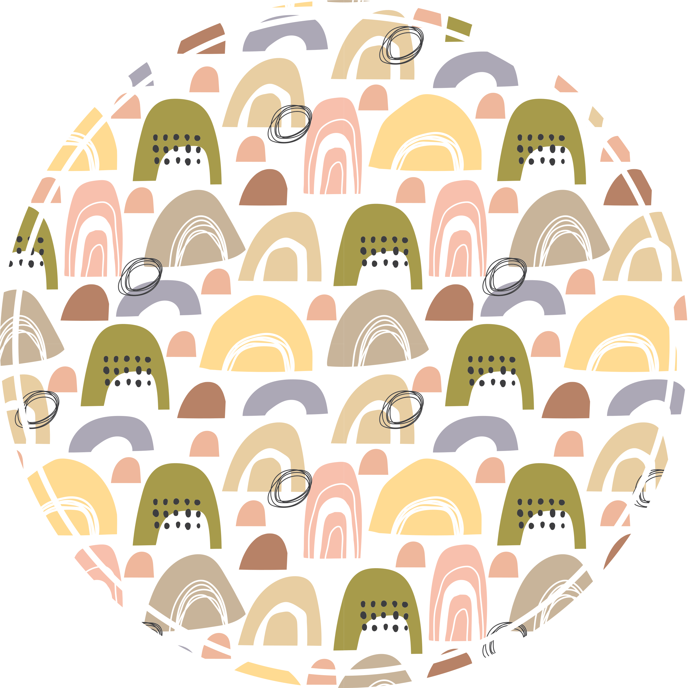 Severský duhový vzor severský koberec - TenStickers