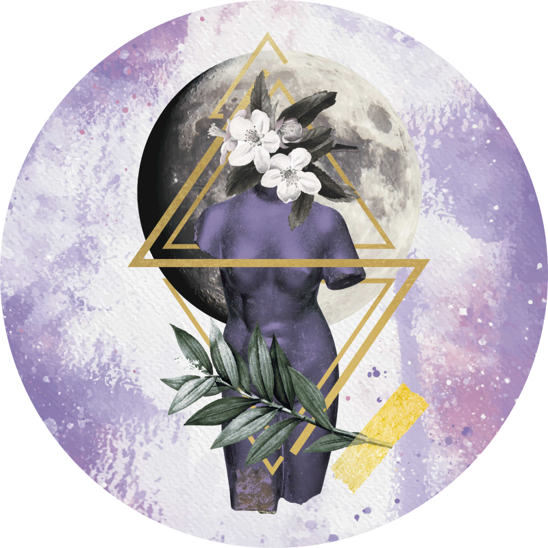 Digitální koláž moderní koberec - TenStickers