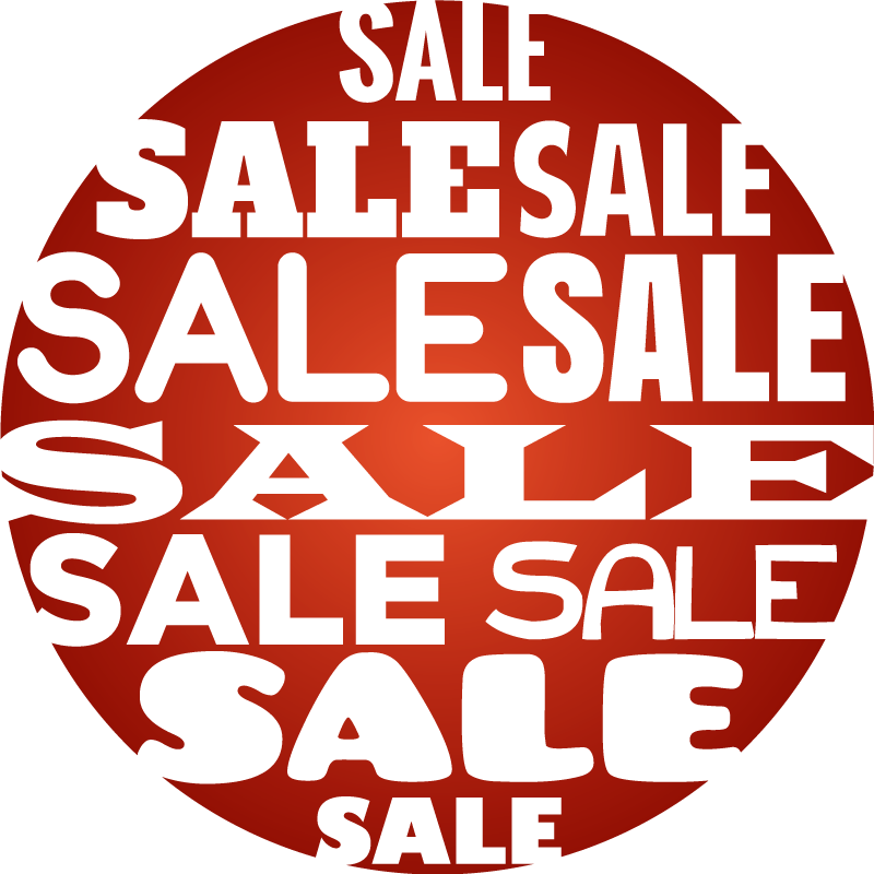 Prodej kruhového tvaru Červený vinylový koberec - TenStickers