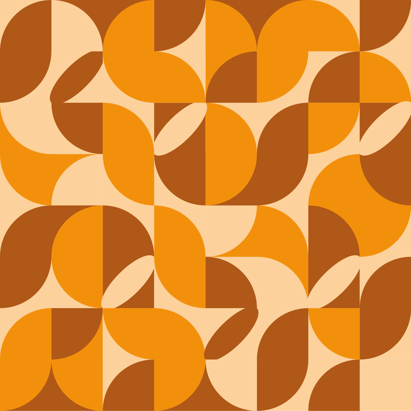 Retro Vinylový koberec obývací pokoj - TenStickers