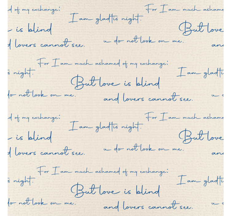 Textilní graf Nápis tapeta - TenStickers