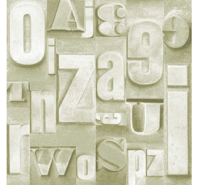 3d industriální styl Nápis tapeta - TenStickers