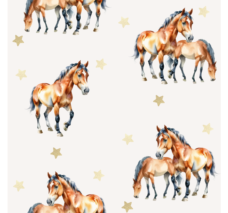 Kůň tapeta matka a hříbě - TenStickers