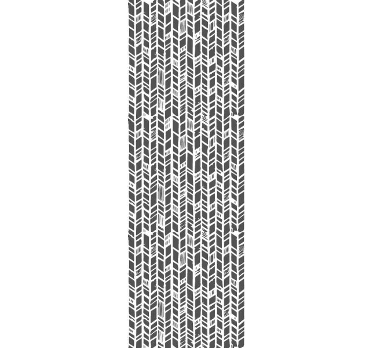 Stylizovaná šedá chevron Vstupní tapeta - TenStickers