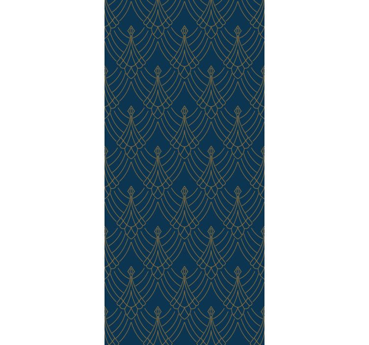 Elegantní design listů Moderní tapeta - TenStickers