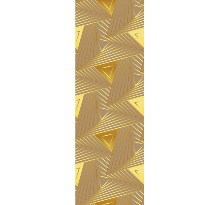 Motiv zlatého vzoru Triangles tapeta - TenStickers