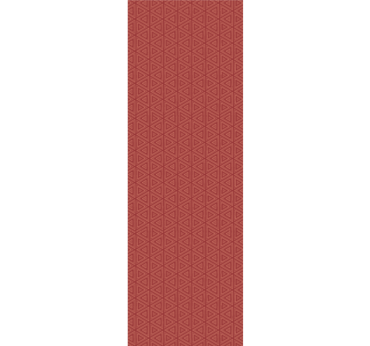 úžasný červený vzor Triangles tapeta - TenStickers