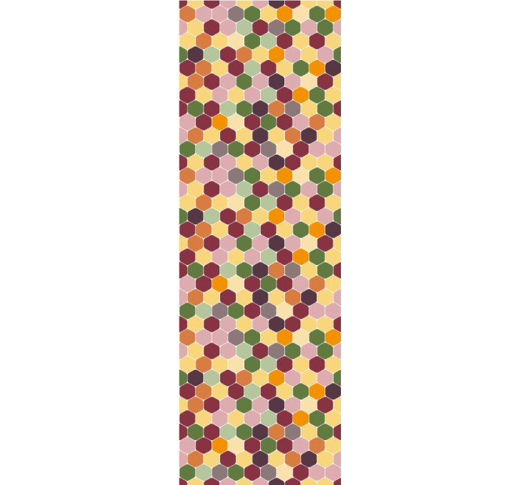 Malé barevné šestiúhelníky Zkontrolovaná tapeta - TenStickers