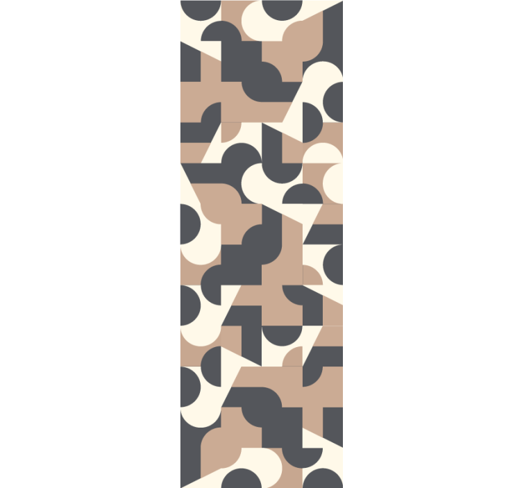 Zobrazení geometrických tvarů Abstraktní tapeta - TenStickers