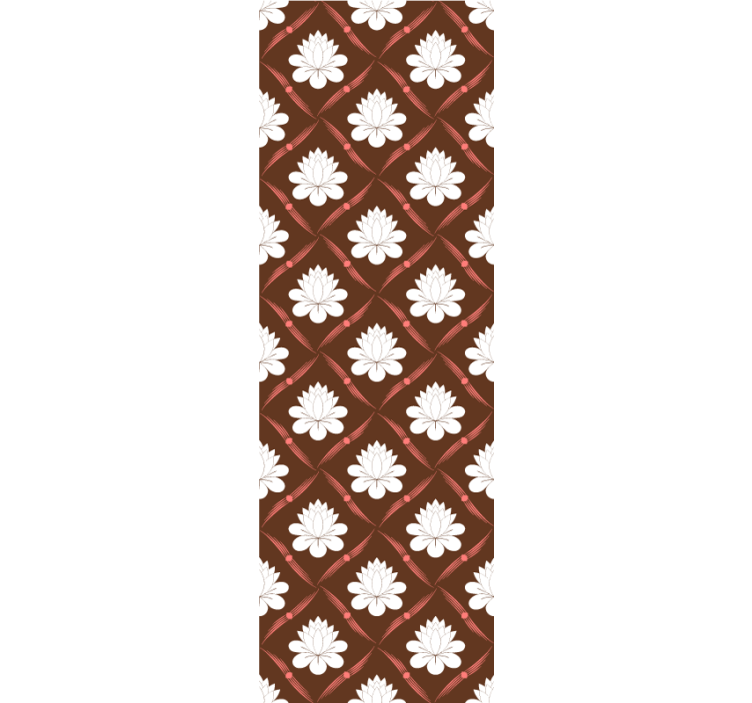 Design lotosového vzoru Květinový ornament tapeta - TenStickers