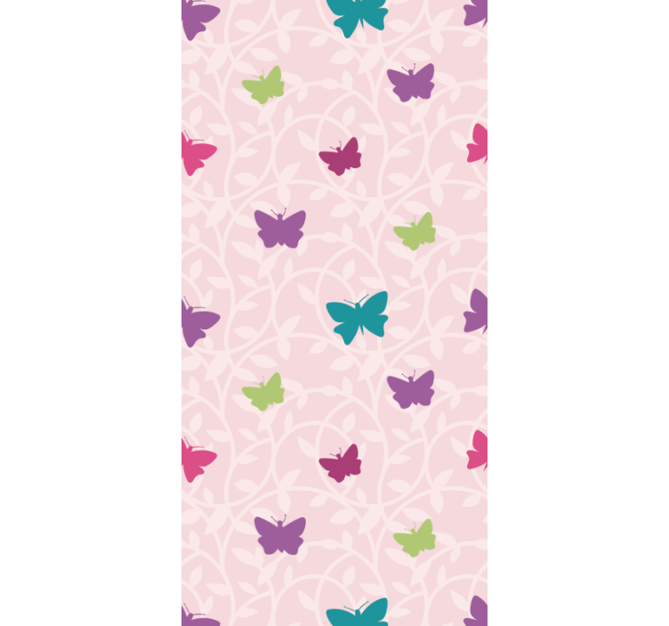 Barevné vlající křídla Motýlí tapeta - TenStickers