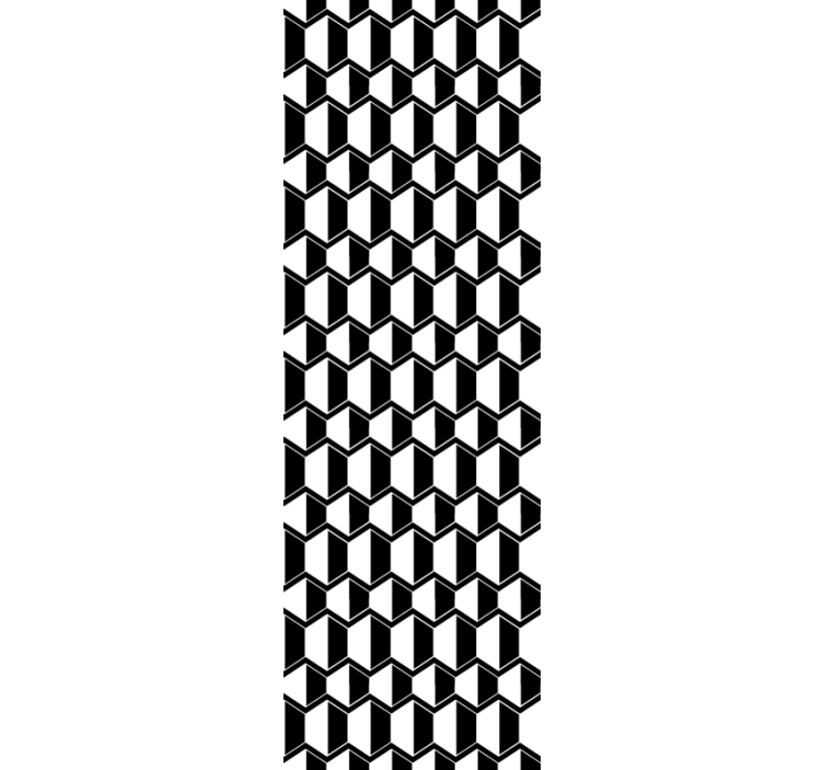 3d krychlový vzor Geometrická tapeta - TenStickers