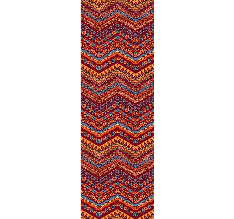 Zářivý geometrický vzor Tapeta do obývacího pokoje - TenStickers