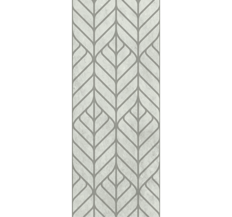 Listový geometrický design Tapeta do obývacího pokoje - TenStickers