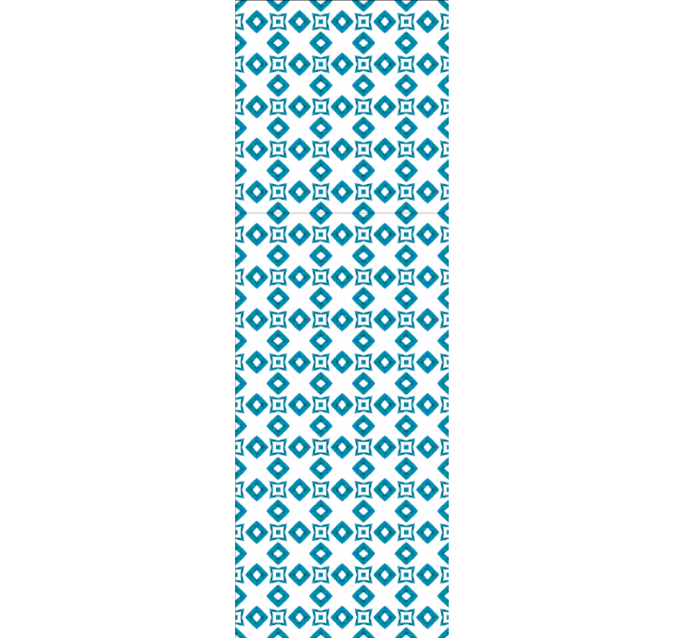 Stylový vzor dlaždic Zkontrolovaná tapeta - TenStickers