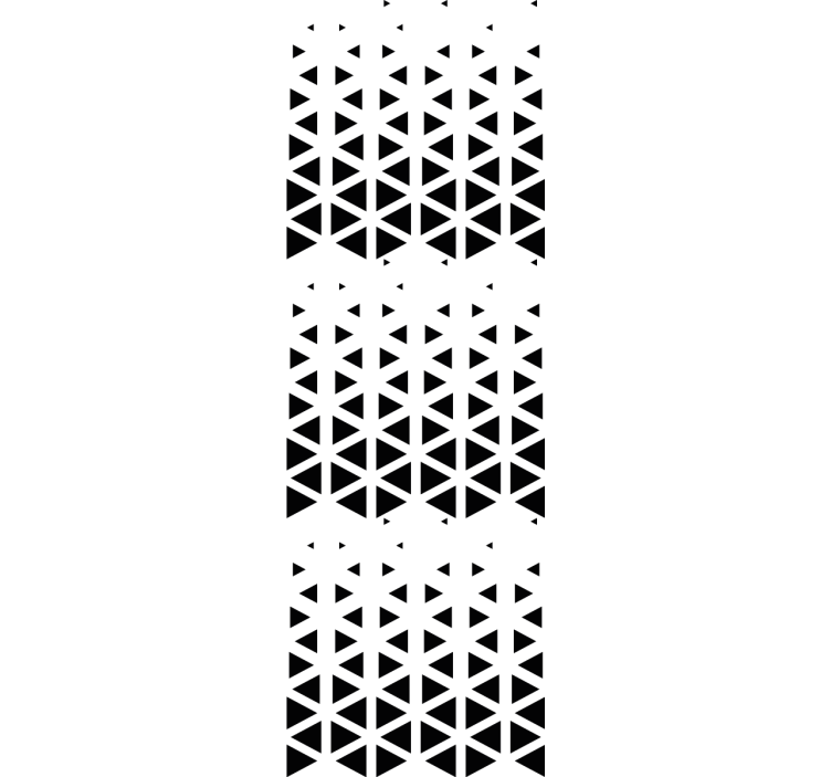 černý trojúhelník uspořádání Geometrická tapeta - TenStickers
