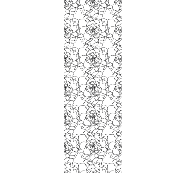 Květinový ornament tapeta elegantní květinový rozkvět - TenStickers