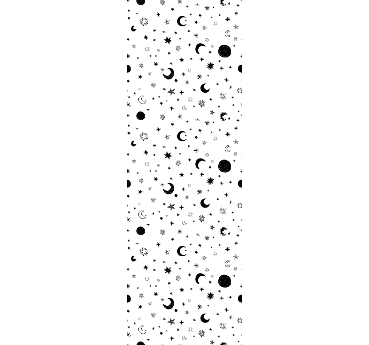 Nebeská noční obloha Hvězdná tapeta - TenStickers