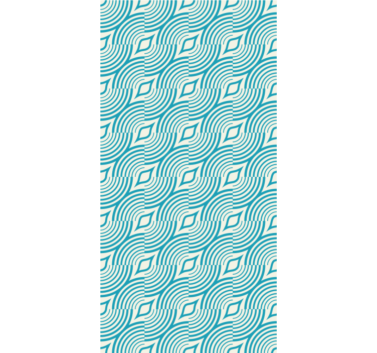 Tekoucí tvary vln Abstraktní tapeta - TenStickers