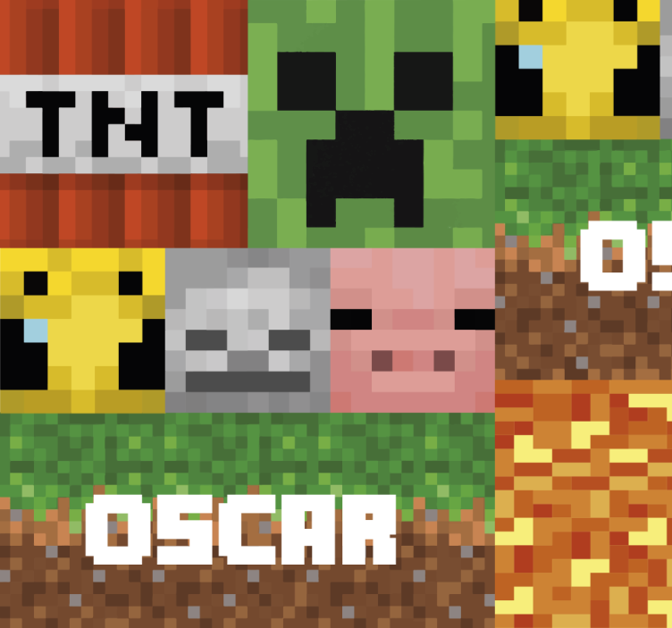 Herní geometrický vzor Tapeta pro ložnici teenagera - TenStickers